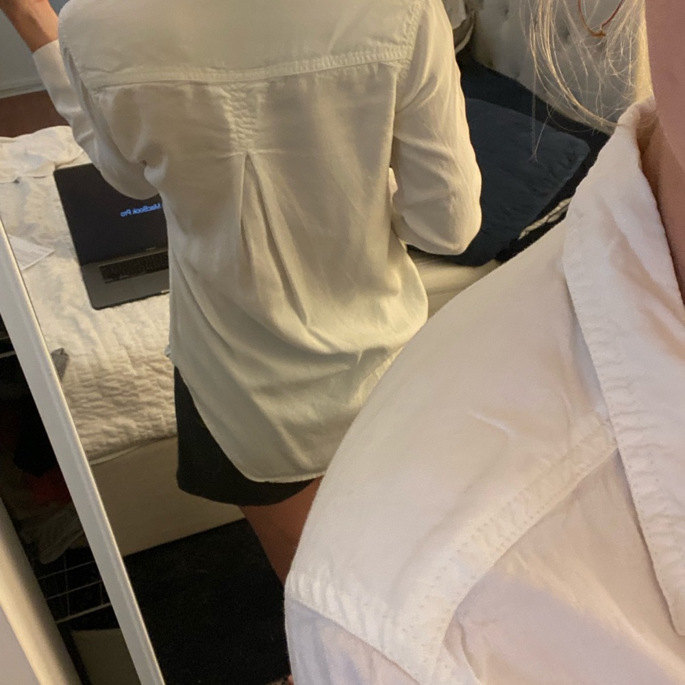 White linen button down - Picture 4 of 5